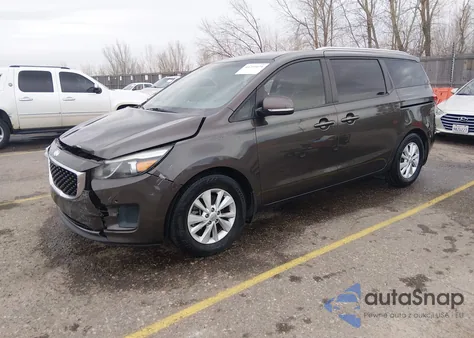 2017 Kia Sedona Lx из США, поврежденный, VIN KNDMB5C11H6331613